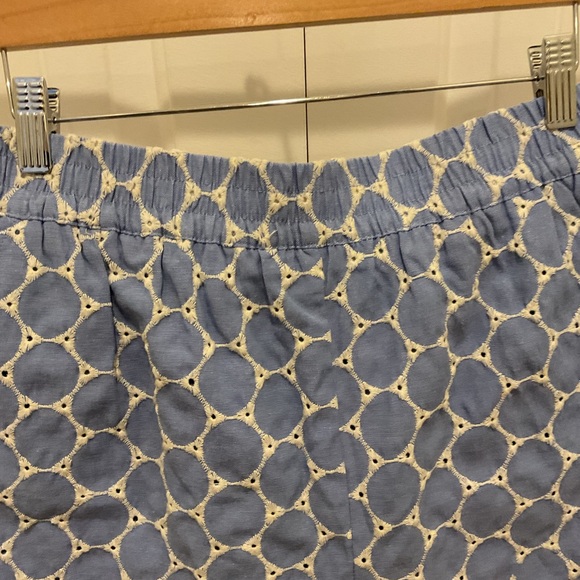 Entro Blue Embroidered Eyelet Shorts Set Size L NWT - Picture 5 of 11